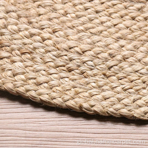 China handmade natural jute rugs round rugs floor mats Factory